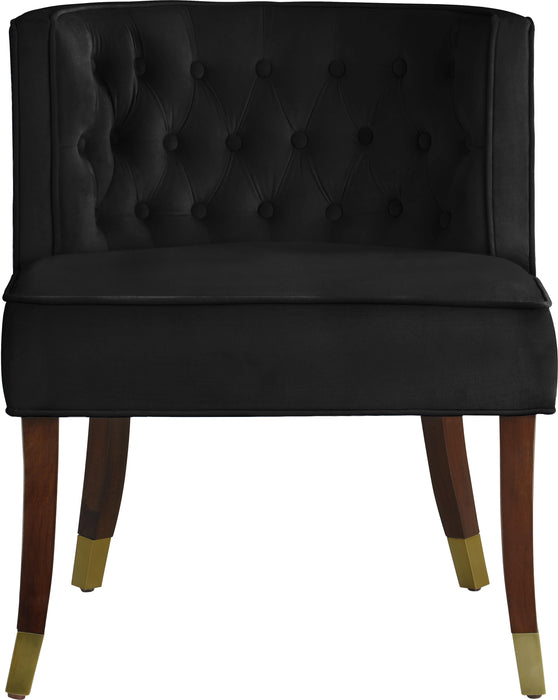 Perry Black Velvet Dining Chair - Royal Furniture & Gifts (MI) - Multi Location