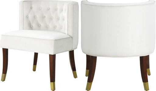 Perry Cream Velvet Dining Chair - Royal Furniture & Gifts (MI) - Multi Location