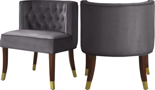 Perry Grey Velvet Dining Chair - Royal Furniture & Gifts (MI) - Multi Location