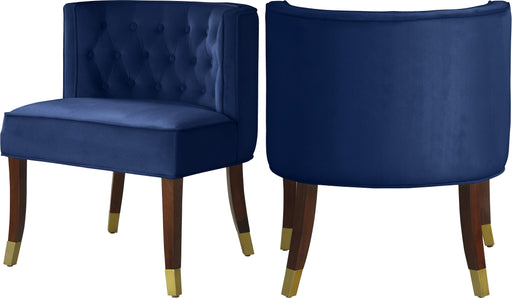Perry Navy Velvet Dining Chair - Royal Furniture & Gifts (MI) - Multi Location