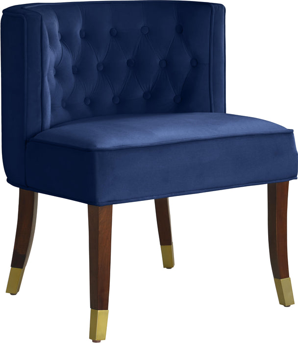 Perry Navy Velvet Dining Chair - Royal Furniture & Gifts (MI) - Multi Location