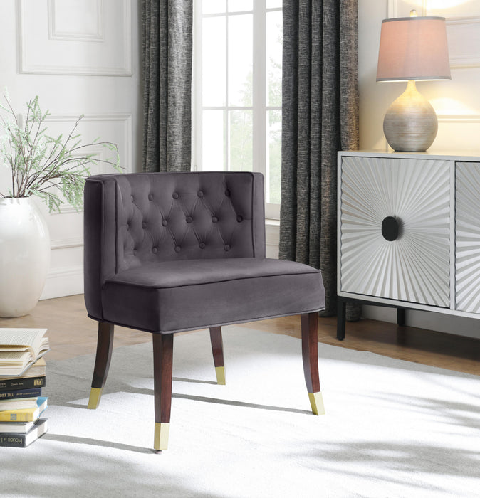 Perry Grey Velvet Dining Chair - Royal Furniture & Gifts (MI) - Multi Location