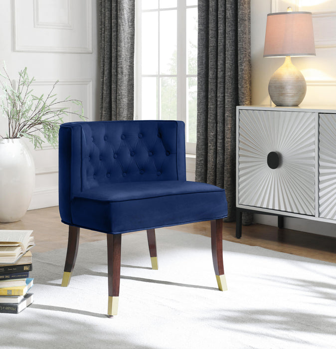Perry Navy Velvet Dining Chair - Royal Furniture & Gifts (MI) - Multi Location