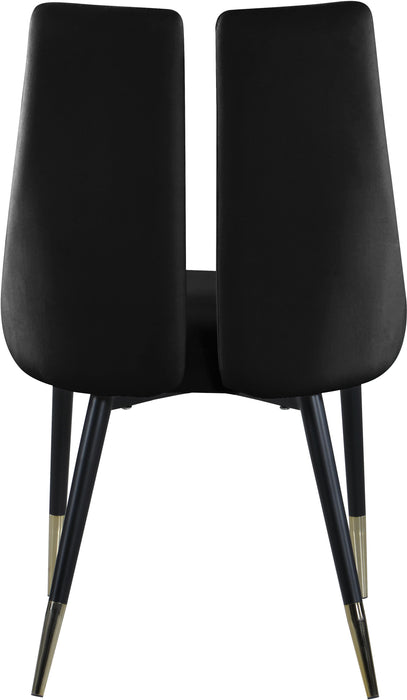 Sleek Black Velvet Dining Chair - Royal Furniture & Gifts (MI) - Multi Location