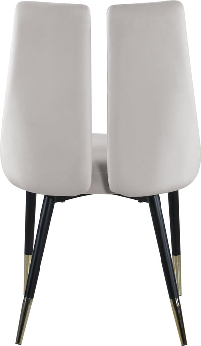 Sleek Cream Velvet Dining Chair - Royal Furniture & Gifts (MI) - Multi Location