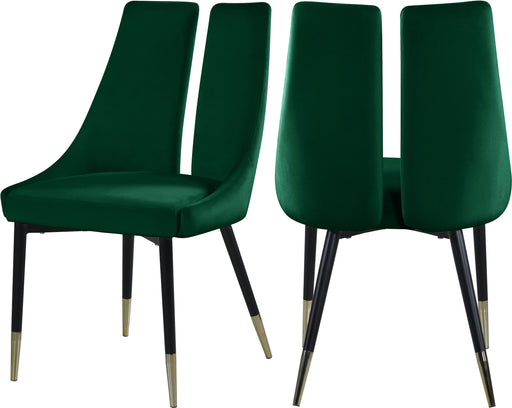 Sleek Green Velvet Dining Chair - Royal Furniture & Gifts (MI) - Multi Location