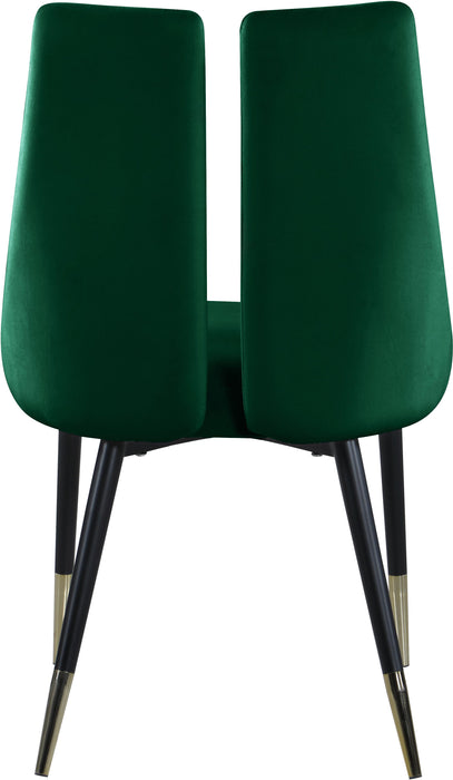 Sleek Green Velvet Dining Chair - Royal Furniture & Gifts (MI) - Multi Location