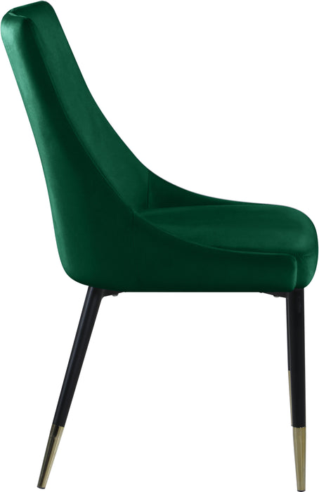 Sleek Green Velvet Dining Chair - Royal Furniture & Gifts (MI) - Multi Location