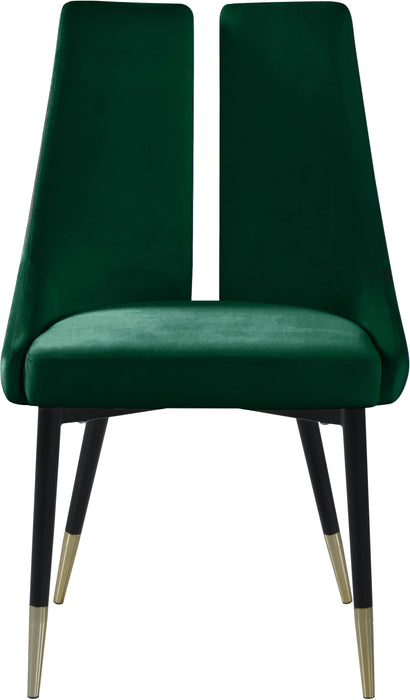 Sleek Green Velvet Dining Chair - Royal Furniture & Gifts (MI) - Multi Location