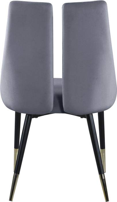 Sleek Grey Velvet Dining Chair - Royal Furniture & Gifts (MI) - Multi Location