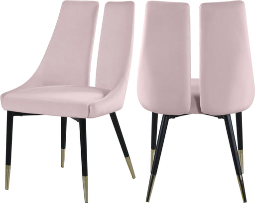 Sleek Pink Velvet Dining Chair - Royal Furniture & Gifts (MI) - Multi Location