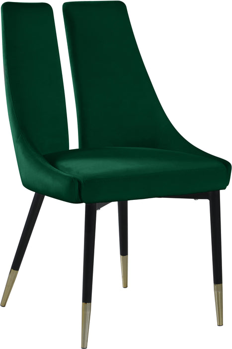 Sleek Green Velvet Dining Chair - Royal Furniture & Gifts (MI) - Multi Location