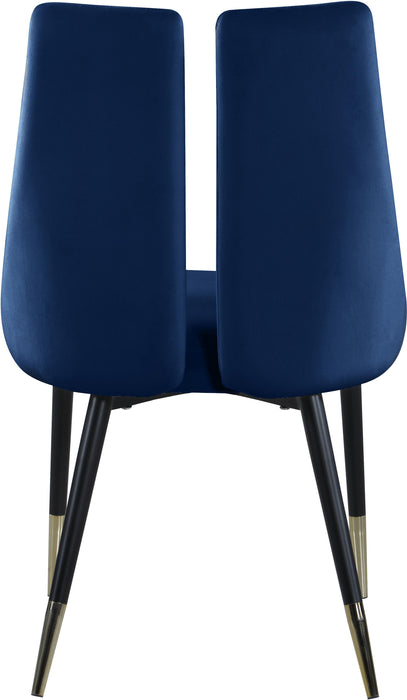 Sleek Navy Velvet Dining Chair - Royal Furniture & Gifts (MI) - Multi Location