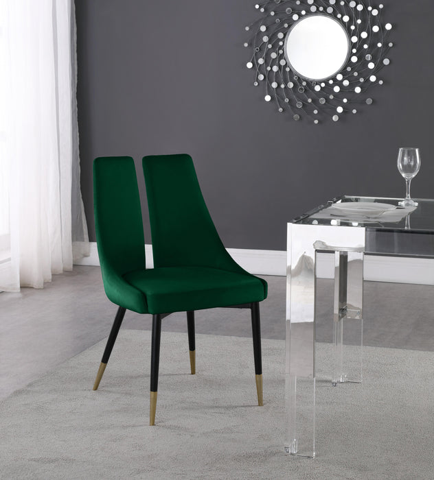 Sleek Green Velvet Dining Chair - Royal Furniture & Gifts (MI) - Multi Location