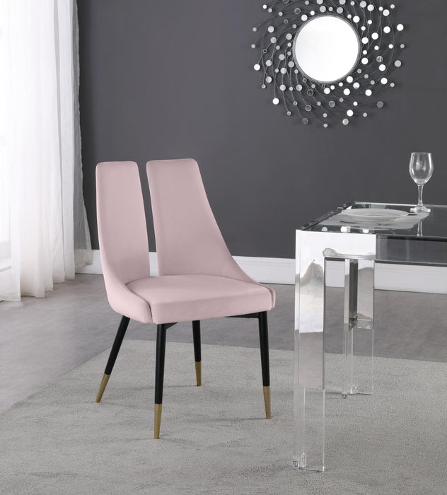 Sleek Pink Velvet Dining Chair - Royal Furniture & Gifts (MI) - Multi Location