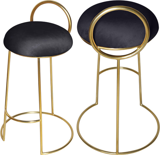 Ring Black Velvet Counter Stool - Royal Furniture & Gifts (MI) - Multi Location