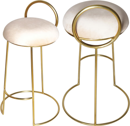 Ring Cream Velvet Counter Stool - Royal Furniture & Gifts (MI) - Multi Location