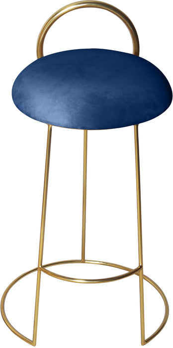 Ring Navy Velvet Counter Stool - Royal Furniture & Gifts (MI) - Multi Location