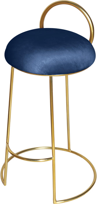Ring Navy Velvet Counter Stool - Royal Furniture & Gifts (MI) - Multi Location