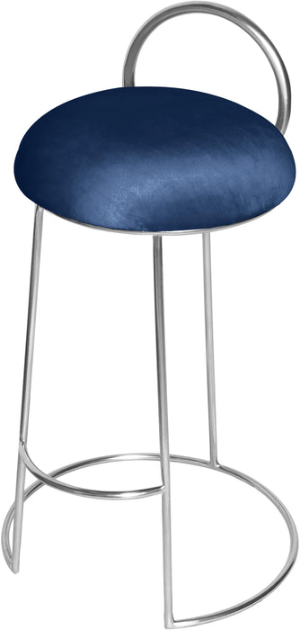 Ring Navy Velvet Counter Stool - Royal Furniture & Gifts (MI) - Multi Location