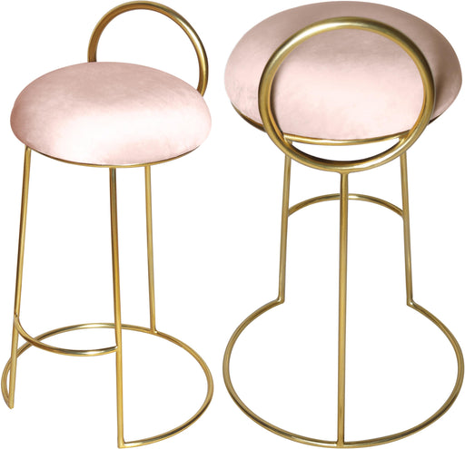 Ring Pink Velvet Counter Stool - Royal Furniture & Gifts (MI) - Multi Location