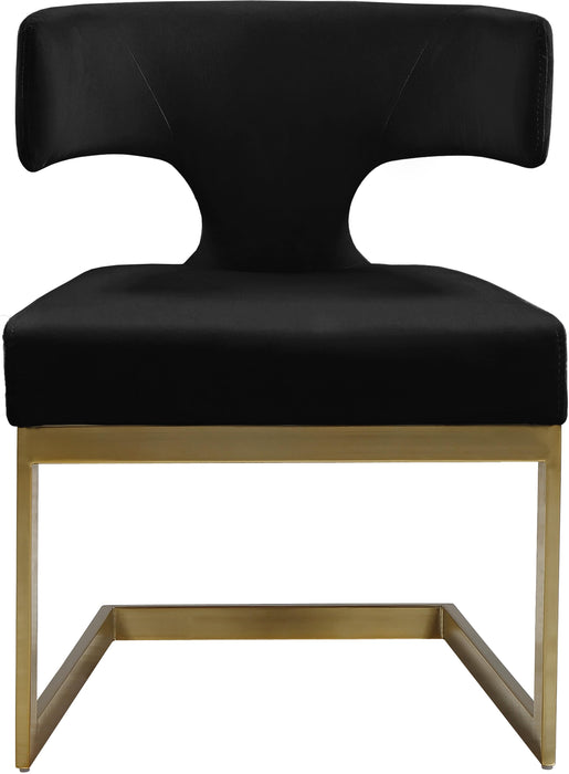 Alexandra Black Velvet Dining Chair - Royal Furniture & Gifts (MI) - Multi Location