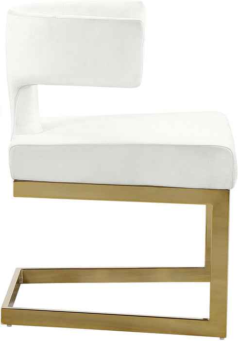 Alexandra Cream Velvet Dining Chair - Royal Furniture & Gifts (MI) - Multi Location