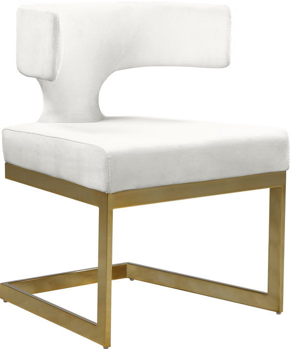 Alexandra Cream Velvet Dining Chair - Royal Furniture & Gifts (MI) - Multi Location