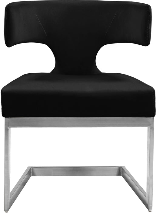 Alexandra Black Velvet Dining Chair - Royal Furniture & Gifts (MI) - Multi Location
