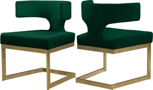 Alexandra Green Velvet Dining Chair - Royal Furniture & Gifts (MI) - Multi Location