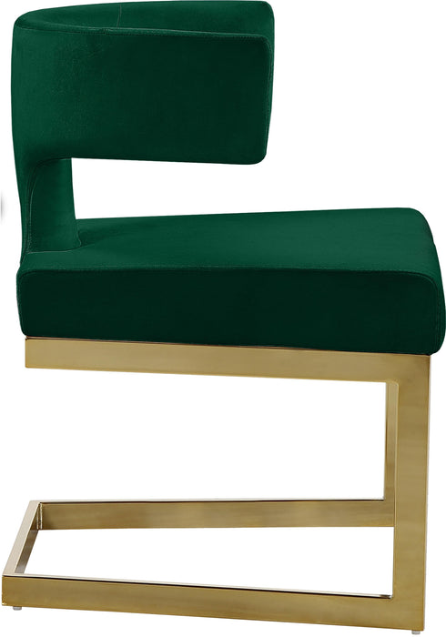 Alexandra Green Velvet Dining Chair - Royal Furniture & Gifts (MI) - Multi Location