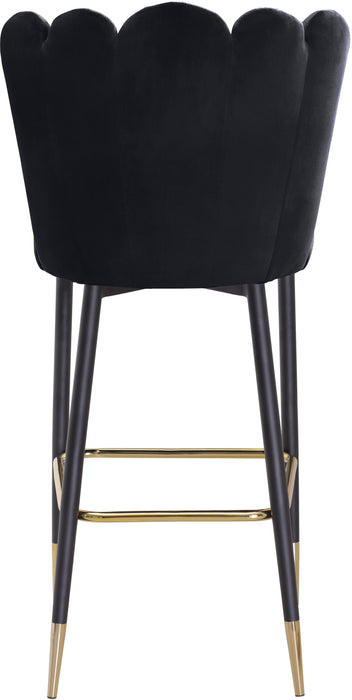 Lily Black Velvet Stool - Royal Furniture & Gifts (MI) - Multi Location