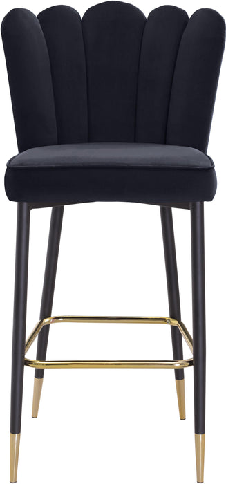 Lily Black Velvet Stool - Royal Furniture & Gifts (MI) - Multi Location