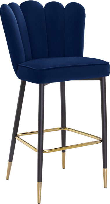 Lily Navy Velvet Stool - Royal Furniture & Gifts (MI) - Multi Location