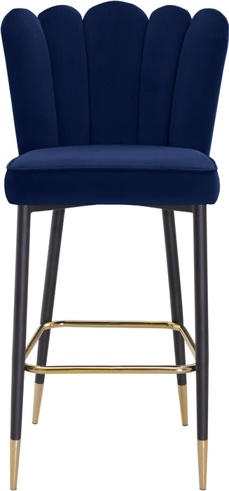 Lily Navy Velvet Stool - Royal Furniture & Gifts (MI) - Multi Location