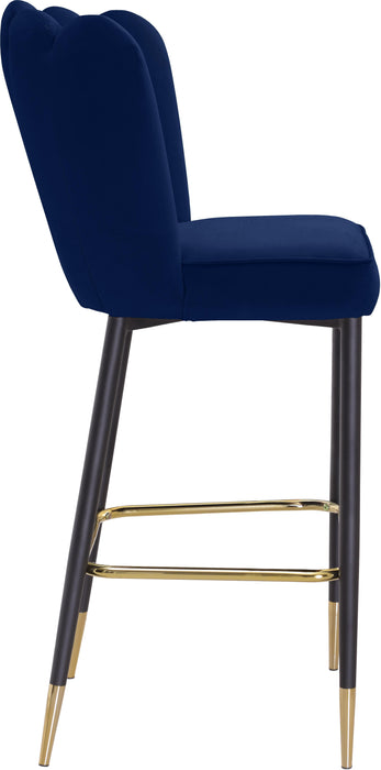 Lily Navy Velvet Stool - Royal Furniture & Gifts (MI) - Multi Location