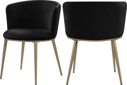 Skylar Black Velvet Dining Chair - Royal Furniture & Gifts (MI) - Multi Location