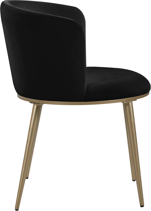 Skylar Black Velvet Dining Chair - Royal Furniture & Gifts (MI) - Multi Location
