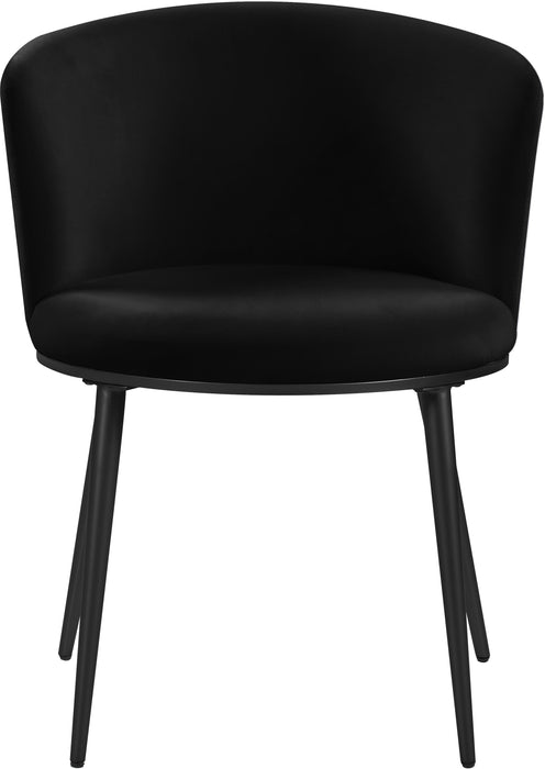 Skylar Black Velvet Dining Chair - Royal Furniture & Gifts (MI) - Multi Location