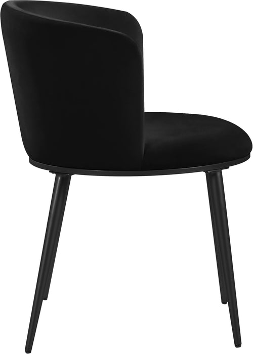 Skylar Black Velvet Dining Chair - Royal Furniture & Gifts (MI) - Multi Location