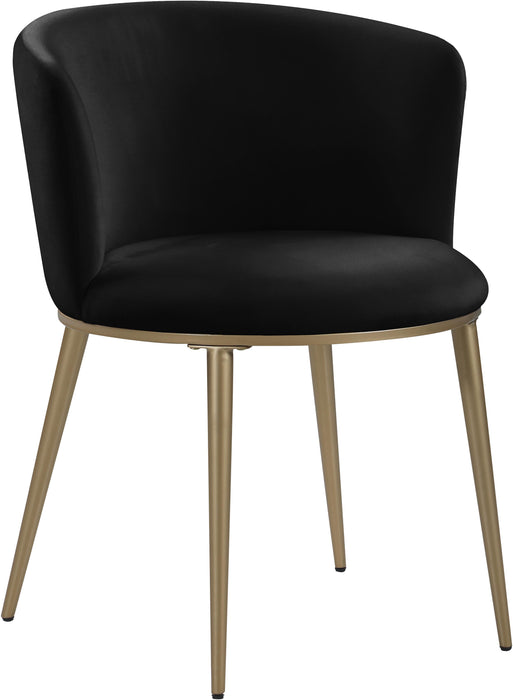 Skylar Black Velvet Dining Chair - Royal Furniture & Gifts (MI) - Multi Location