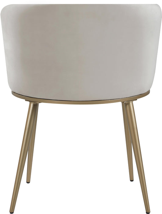 Skylar Cream Velvet Dining Chair - Royal Furniture & Gifts (MI) - Multi Location