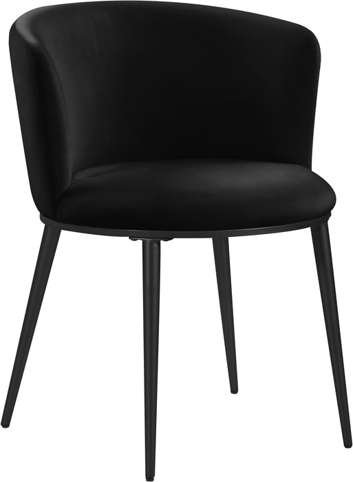 Skylar Black Velvet Dining Chair - Royal Furniture & Gifts (MI) - Multi Location