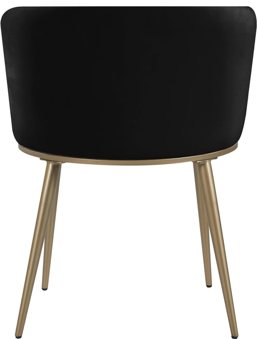 Skylar Black Velvet Dining Chair - Royal Furniture & Gifts (MI) - Multi Location
