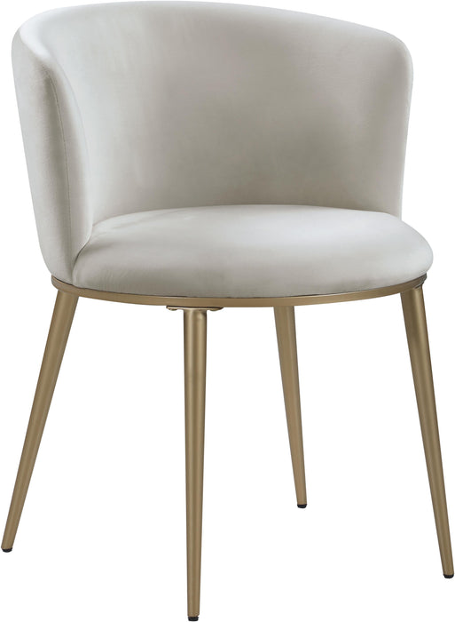 Skylar Cream Velvet Dining Chair - Royal Furniture & Gifts (MI) - Multi Location