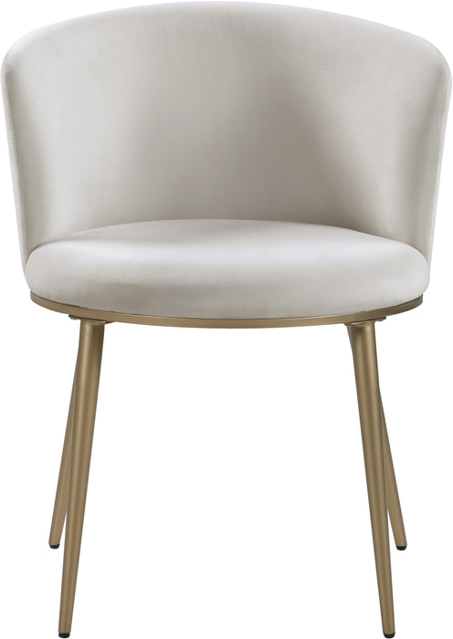 Skylar Cream Velvet Dining Chair - Royal Furniture & Gifts (MI) - Multi Location