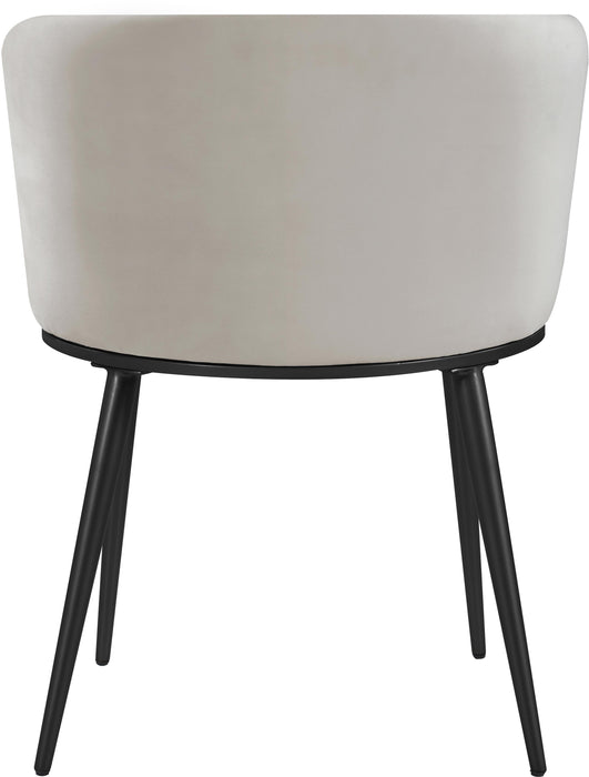 Skylar Cream Velvet Dining Chair - Royal Furniture & Gifts (MI) - Multi Location