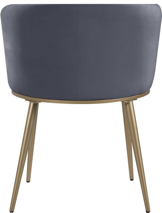 Skylar Grey Velvet Dining Chair - Royal Furniture & Gifts (MI) - Multi Location