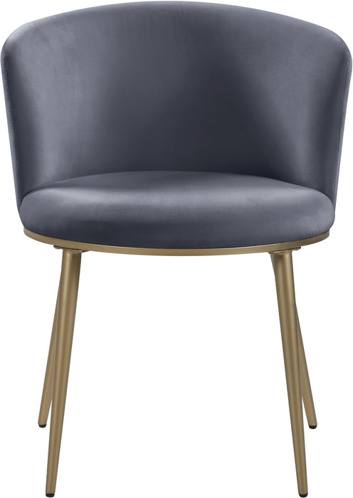 Skylar Grey Velvet Dining Chair - Royal Furniture & Gifts (MI) - Multi Location