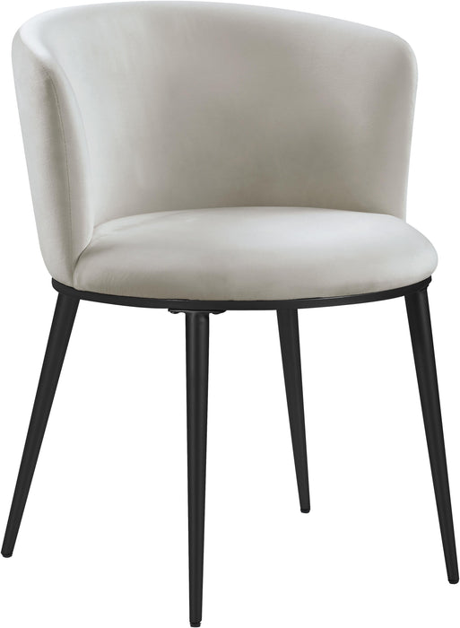 Skylar Cream Velvet Dining Chair - Royal Furniture & Gifts (MI) - Multi Location